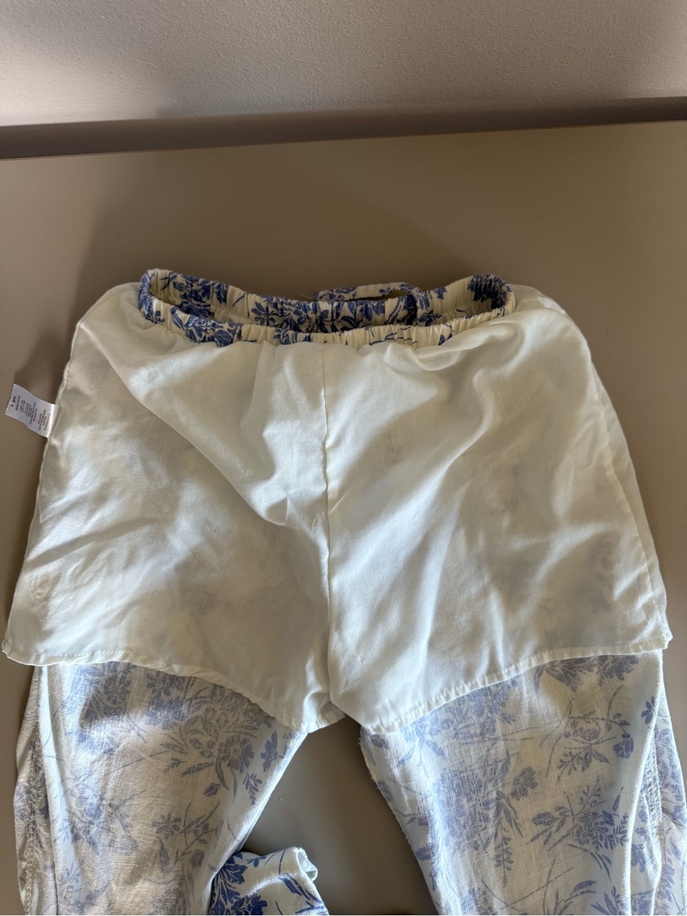 Paisley Lane blue floral 2pc Crop Top & Harem Pants Set Girls Size 8 - Picture 12 of 15